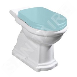 Sapho Kerasan Retro - WC combi cuvette 385x410x720 mm, évacuation par le bas, blanc 101201