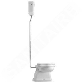 Sapho Kerasan Retro - WC à poser, évacuation par le bas, blanc 101001