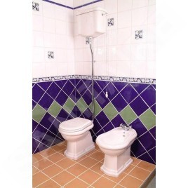 Sapho Kerasan Retro - WC à poser, évacuation par le bas, blanc 101001