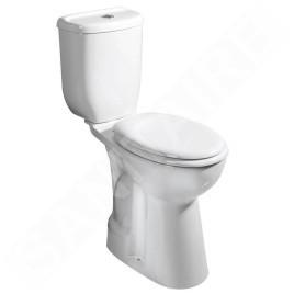 Sapho Céramique - WC à poser pour PMR, évacuation par le bas, blanc BD301.410.00