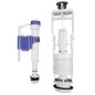 Sapho Accessoires - Kit de rinçage avec double bouton-poussoir, remplissage par le bas, chrome SSUV12