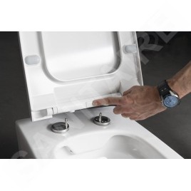 Sapho Garcia - Abattant WC Slim, SoftClose, blanc/chrome 100727