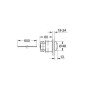 Grohe Accessoires - Commande pneumatique à bouton, chrome 38771000 Grohe Accessoires - Commande pneumatique à bouton, chrome 38771000