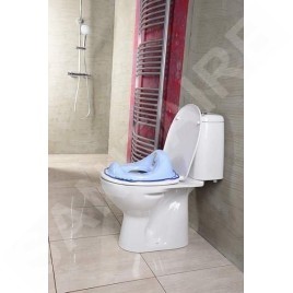 Aqualine Céramique - WC combiné Riga, bonde arrière, blanc RG601