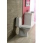 Aqualine Céramique - WC combiné Riga, bonde de fond, blanc RG801 Aqualine Céramique - WC combiné Riga, bonde de fond, blanc RG801