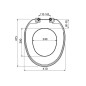 Alcadrain Toiletzittingen - Abattant WC, blanc A3553
