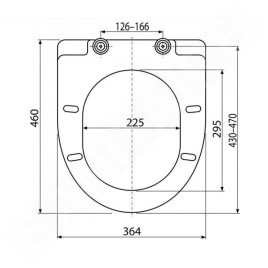 Alcadrain Toiletzittingen - Abattant WC, duroplast, SoftClose, blanc A66