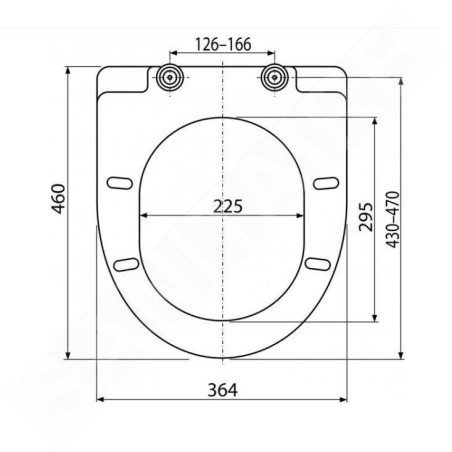 Alcadrain Toiletzittingen - Abattant WC, duroplast, SoftClose, blanc A66