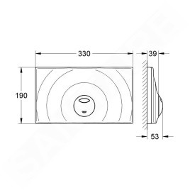 Grohe Surf - Plaque de déclenchement, chrome 37859000