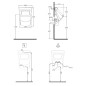 Sapho Isvea Purity - Urinoir 380x535x270 mm, blanc 10PL92002 Sapho Isvea Purity - Urinoir 380x535x270 mm, blanc 10PL92002