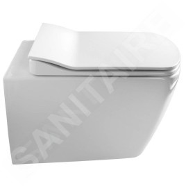 Sapho Céramique - WC suspendu Glanc, Rimless, blanc GC321