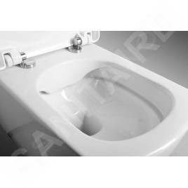 Sapho Céramique - WC suspendu Glanc, Rimless, blanc GC321