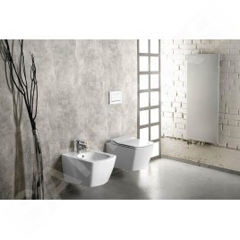 Sapho Céramique - WC suspendu Glanc, Rimless, blanc GC321