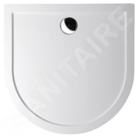 Polysan Receveurs de douche - Receveur de douche demi-cercle ISA 100, 1000x1000 mm, blanc 72888