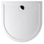 Polysan Receveurs de douche - Receveur de douche demi-cercle ISA 100, 1000x1000 mm, blanc 72888 Polysan Receveurs de douche - Receveur de douche demi-cercle ISA 100, 1000x1000 mm, blanc 72888