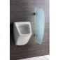 Sapho Accessoires - Paroi de séparation entre urinoirs 400x800 mm, verre dépoli 2502-05