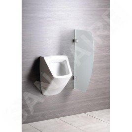 Sapho Accessoires - Paroi de séparation entre urinoirs 400x800 mm, verre dépoli 2502-05