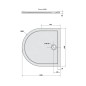 Polysan Receveurs de douche - Receveur de douche demi-cercle ISA 100, 1000x1000 mm, blanc 72888 Polysan Receveurs de douche - Receveur de douche demi-cercle ISA 100, 1000x1000 mm, blanc 72888