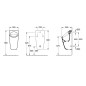 Villeroy & Boch Architectura - Urinoir à action siphonique, alimentation arrière, blanc alpin 55860001 Villeroy & Boch Architectura - Urinoir à action siphonique, alimentation arrière, blanc alpin 55860001