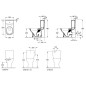 Villeroy & Boch O.novo - cuvette de WC, sortie arrière, blanc alpin 56611001 Villeroy & Boch O.novo - cuvette de WC, sortie arrière, blanc alpin 56611001