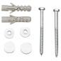 Aqualine Accessoires - Set pour ancrage de cuvettes de WC MAK10, 6x80 40024