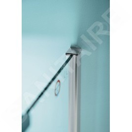 Polysan Zoom Line - Paroi de douche 800 mm, aluminium/verre clair ZL3280