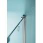 Polysan Zoom Line - Paroi de douche 800 mm, aluminium/verre clair ZL3280