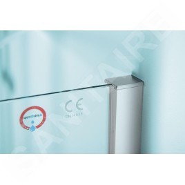 Polysan Zoom Line - Paroi de douche 800 mm, aluminium/verre clair ZL3280