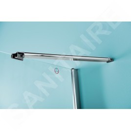 Polysan Zoom Line - Paroi de douche 800 mm, aluminium/verre clair ZL3280
