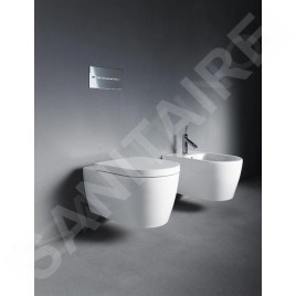 Duravit ME by Starck - WC suspendu, Rimless, avec HygieneGlaze, blanc / blanc mat 2529099000