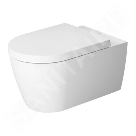Duravit ME by Starck - WC suspendu, avec HygieneGlaze, blanc / blanc mat 2528099000