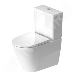 Duravit D-Neo - WC à poser avec réservoir, évacuation Vario, Rimless, HygieneGlaze, blanc 2002092000
