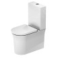 Duravit White Tulip - WC à poser avec réservoir, évacuation Vario, Rimless, blanc 2197090000 Duravit White Tulip - WC à poser avec réservoir, évacuation Vario, Rimless, blanc 2197090000