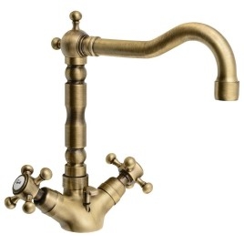 Sapho Reitano Rubinetteria Antea - Mitigeur de lavabo avec bonde, bronze 3376