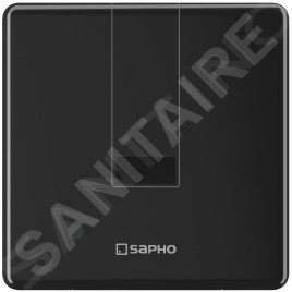 Sapho Accessoires - Plaque de déclenchement d´urinoir à capteur, 24V DC, noir PS002B