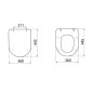 Sapho Paula - Abattant WC Slim, duroplast, SoftClose, doré KC0903