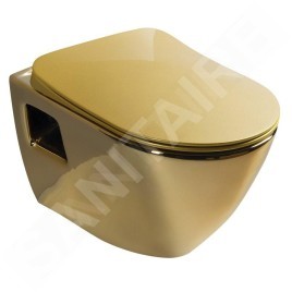 Sapho Paula - Abattant WC Slim, duroplast, SoftClose, doré KC0903