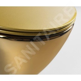 Sapho Paula - Abattant WC Slim, duroplast, SoftClose, doré KC0903