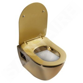 Sapho Paula - Abattant WC Slim, duroplast, SoftClose, doré KC0903