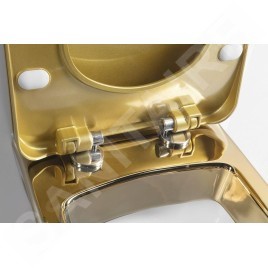 Sapho Paula - Abattant WC Slim, duroplast, SoftClose, doré KC0903