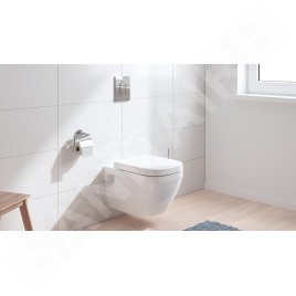 Grohe Solido - Set de bâti-support, cuvette Euro Ceramic et abattant softclose, plaque de déclenchement Arena Cosmopolitan,