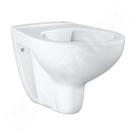 Grohe Solido - Bâti-support, cuvette et abattant Bau Ceramic, softclose, plaque de déclenchement Skate Air, chrome/blanc