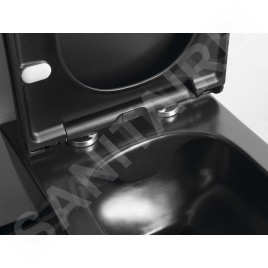 Sapho Avva - WC suspendu, Rimless, noir mat 100314-110