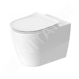 Duravit Soleil by Starck - Cuvette à poser, 355 mm x 390 mm x 665 mm, sortie horizontale, avec WonderGliss, blanc 20100900001