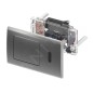 Tece TECEplanus - Commande électronique de chasse d'eau, alimentation  secteur, inox brossé 9240352