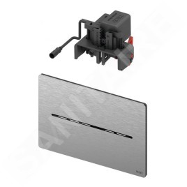 Tece TECEsolid electronic - Commande électronique de chasse d'eau, finition anti-empreintes, alimentation depuis pile, inox