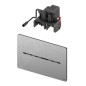 Tece TECEsolid electronic - Commande électronique de chasse d'eau, finition anti-empreintes, alimentation depuis pile, inox