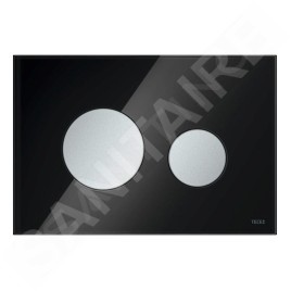 Tece TECEloop - Commande de chasse d'eau, verre noir / chrome mat 9240655