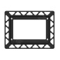Tece TECEnow - Cadre de montage pour la commande de chasse d'eau encastré dans le carrelage, chrome brillant 9240649
