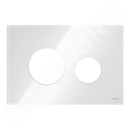 Tece TECEloop - Couvercle de commande de chasse d'eau TECEloop, verre blanc 9240671